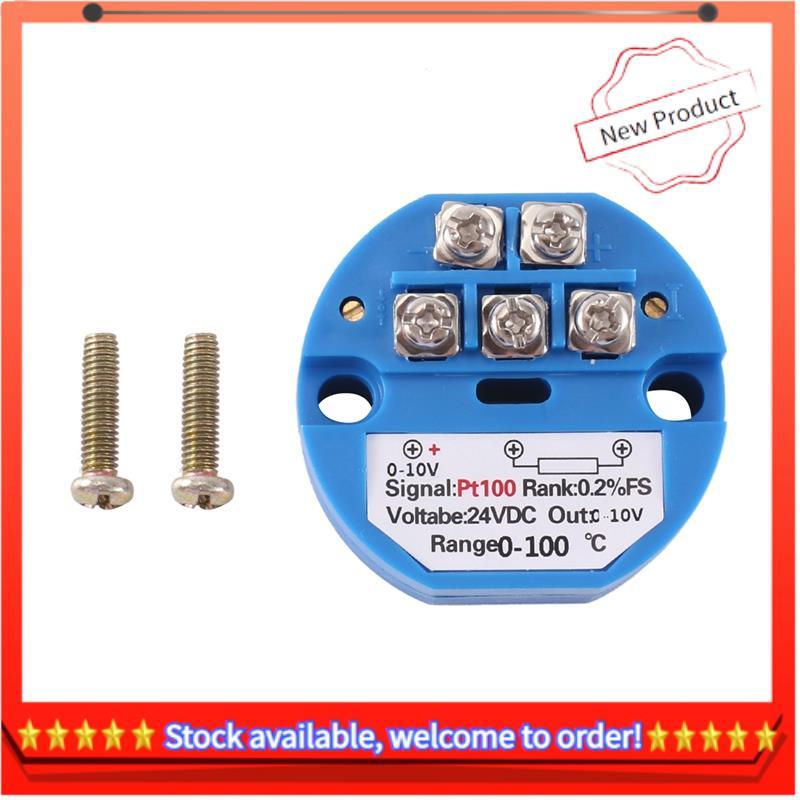 [/ Hàng có sẵn] PT100 Type sang 0-10V 0-100 độ RTD Đầu vào 0-10 một đầu ra Bộ phát nhiệt độ chịu nhi