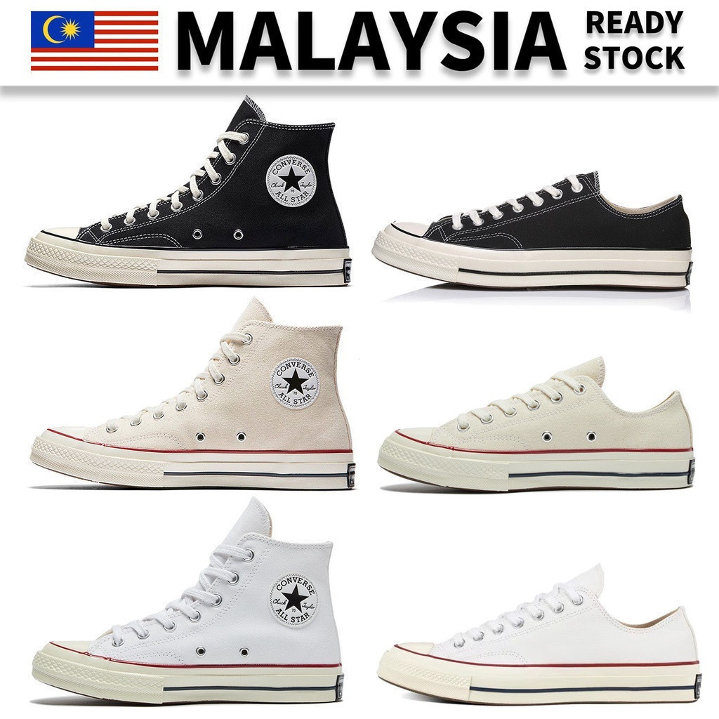 Converse chuck 70 cao cắt thấp Giày vải All Star 1970 màu đen Giày vải unisex Converse giày trượt vá