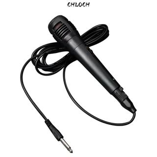 Mic Vocal CHLOCH, Micrô năng động màu đen loại chia, Ghi âm Karaoke ống giọng nói chuyên nghiệp 3,5 / 6,35mm