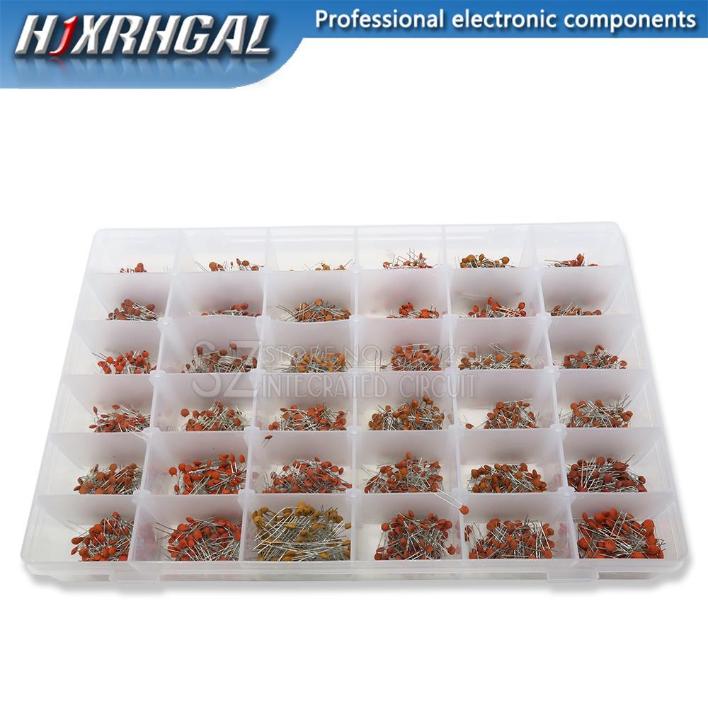 3600 Cái / lốc 1PF-100nF Tụ Gốm Bộ Phân Loại 10PF 22PF 33PF 47PF 100PF 330PF 470PF 1NF 10NF 47NF 50V