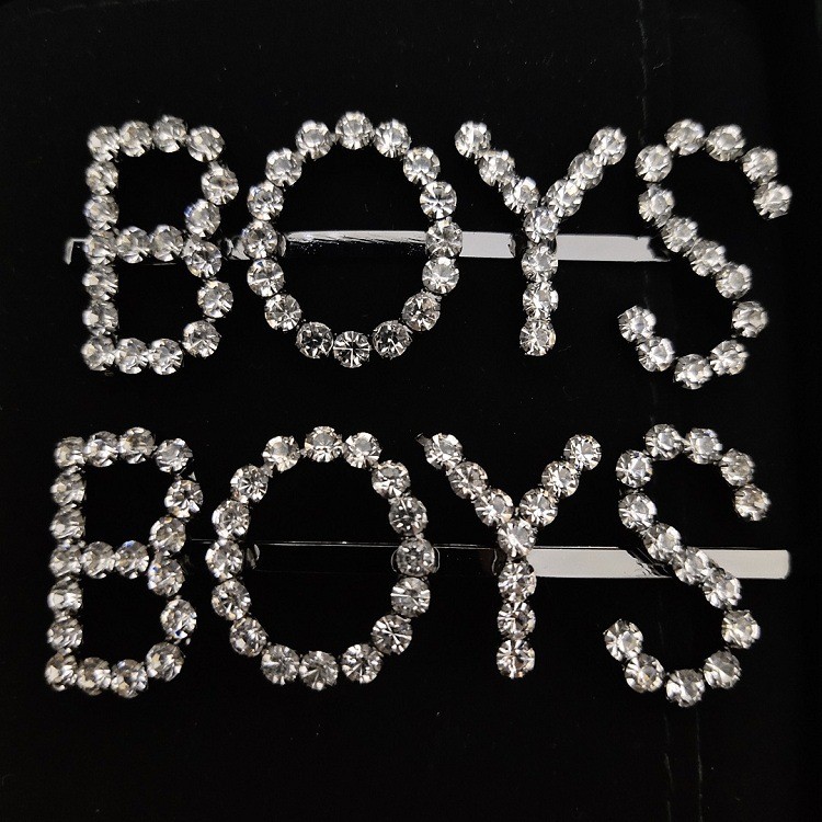 R4KM Full diamond hollow design Bosangirls Hair clips, bangs clips, trendy side clips, bobby pins