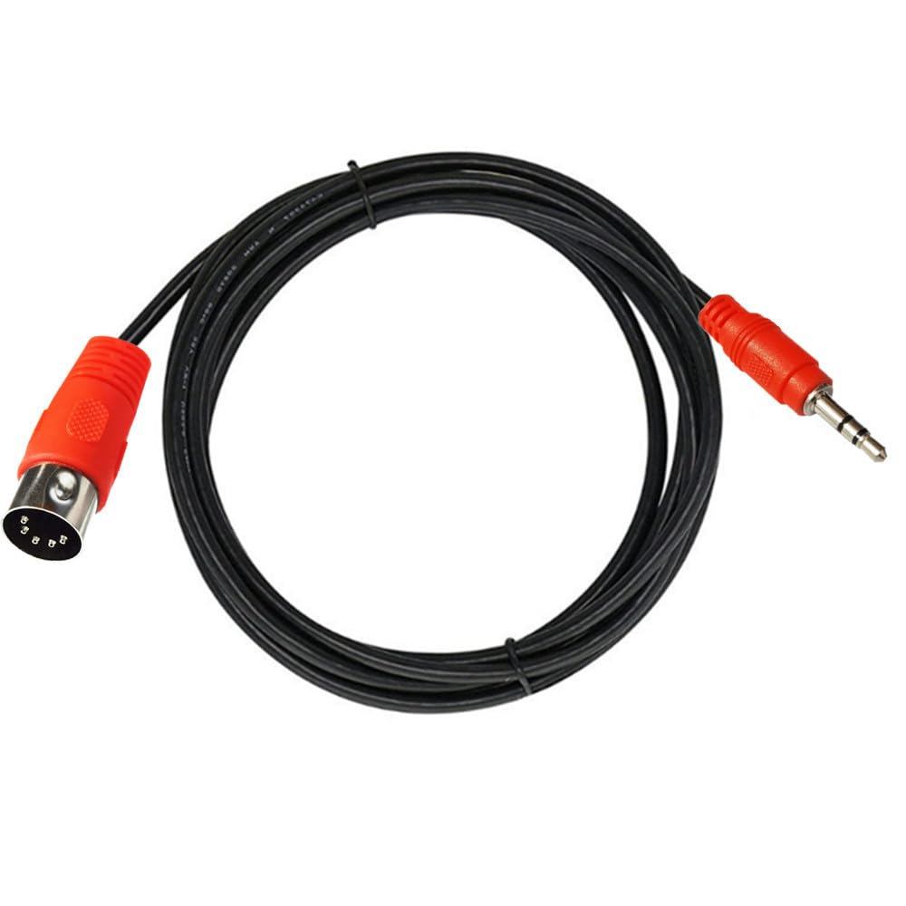 Cáp DIN 5Pin, DIN 5Pin MIDI Nam đến 3.5mm TRS Nam Stereo Cắm Cáp Kết Nối Âm Thanh Cho Card Âm Thanh 