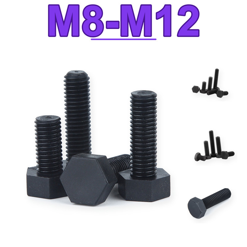 thép cấp 12.9 Bu lông lục giác ngoài ren mịn M8*1*16 M8*1*20 M8*1*25 M8*1*30 M8*1*35 M8*1*40 bền chắ