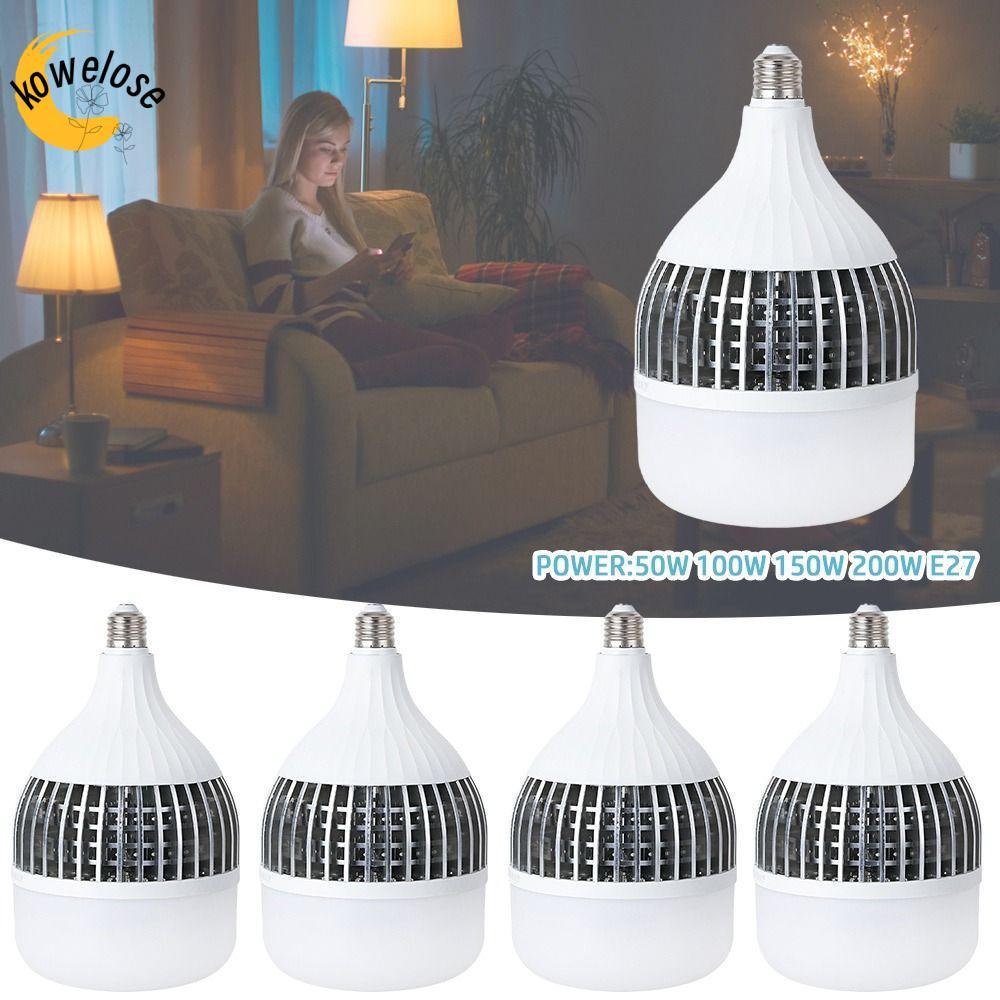 Bóng đèn LED KOWELOSE E27, Đèn siêu sáng điện áp 220V cỡ lớn, Di động siêu sáng 100W Power E27 Base 