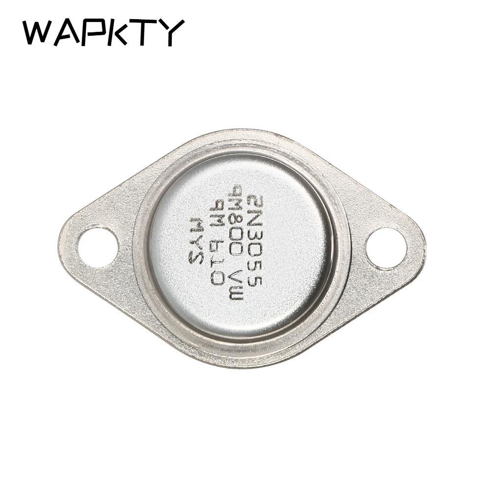 WAPKTY 5 Chiếc 2N3055 Điện Transistor, 15A / 60V Kim Loại Điện, Bộ Transistor TO-3 2N3055 NPN TO-3 D
