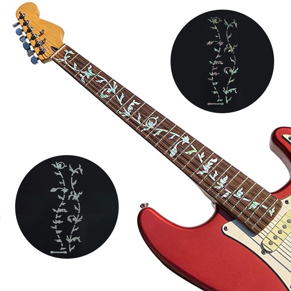 Fretboard Sticker Đàn Guitar Điện Fretboard Inlay Siêu Mỏng Bass Trang Trí