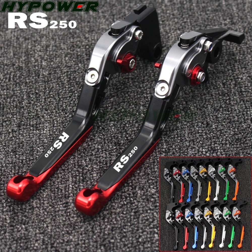 CNC Có Thể Điều Chỉnh Gấp Xe Máy Phanh Ly Hợp Đòn Bẩy Cho Aprilia RS250 RS 250 1998 1999 2000 2001 2