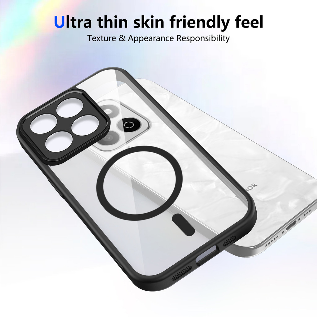 Ốp lưng Honor X7C Vỏ từ tính trong suốt mờ cho vỏ điện thoại Honor X7C