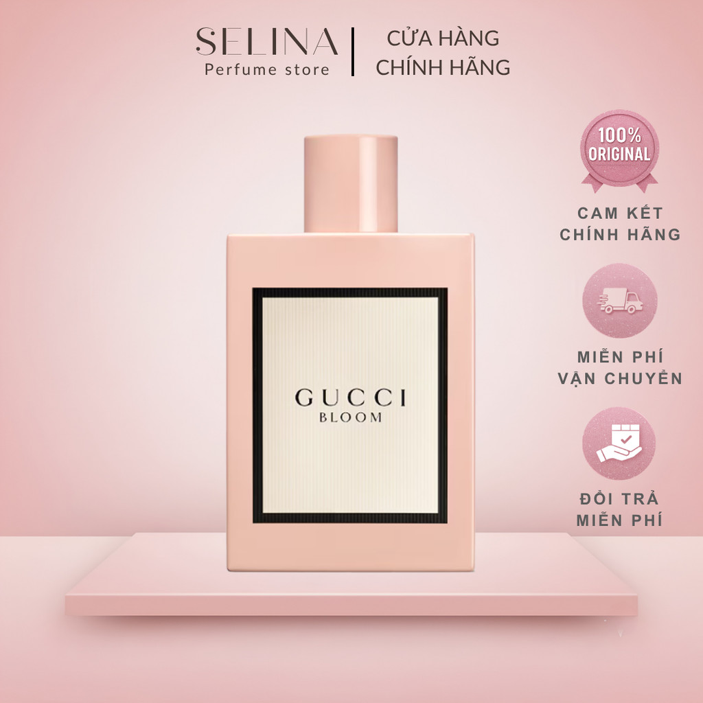 [Chính hãng] Nước Hoa Nữ Gucci Bloom EDP 100ml Thanh Lịch, Tinh Tế & Nữ Tính (Bản Hồng Kinh Điển)