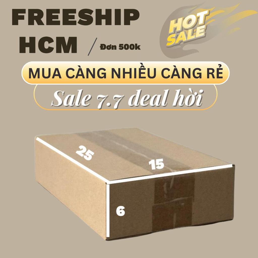 thùng hộp carton 25x15x6 bộ 150 xả kho