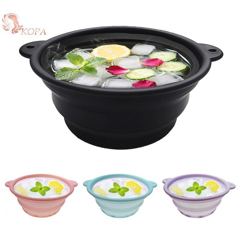 Tủ Lạnh Gấp Lưu Vực Silicon Mặt Đá Bát Tắm Có Thể Gập Lại Silicone Ice Bath Bát Rửa Hiệu Quả Chậu Si