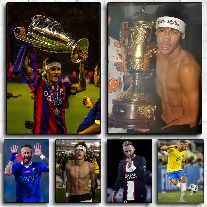 athlete skillful N-Neymar Jr Poster Wall Art Print Decorative Mural Home Decor Gift Unframed