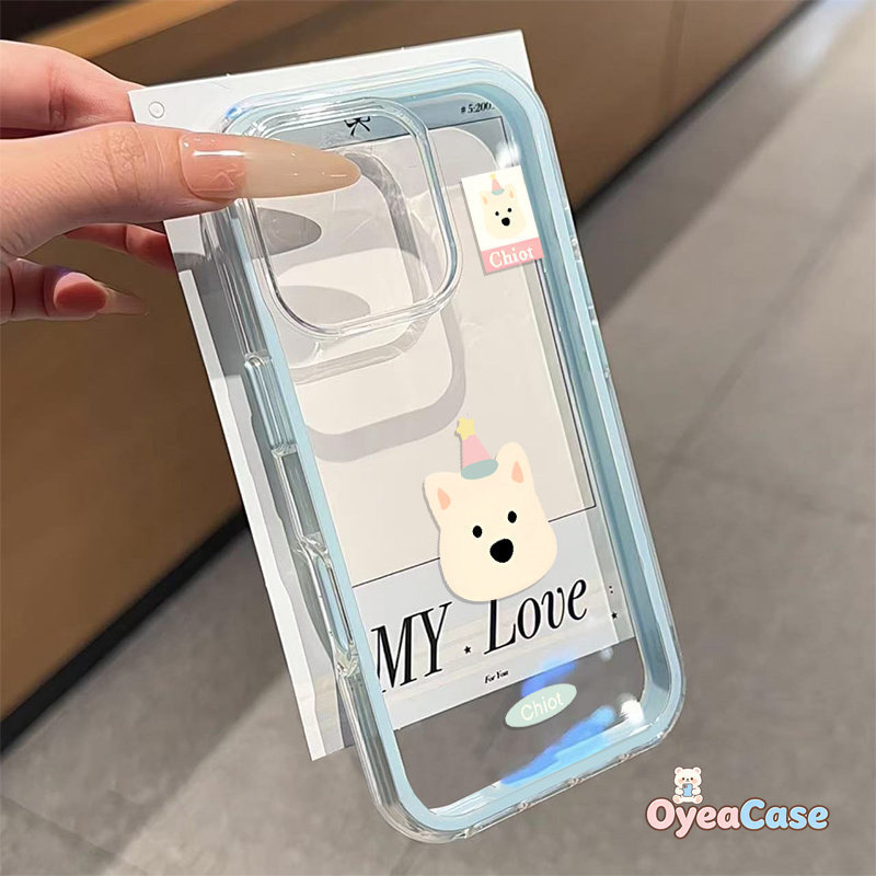 Vỏ mềm hình chó Tây Nguyên dễ thương trong suốt 2in1 cho iQOO 15 Ultra Z11 Z10 Z9X Z9 Turbo Pro Plus