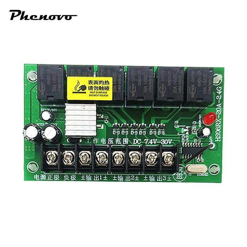 Bộ nhận bộ điều khiển không dây 20A 7.4V-30V Đồ chơi RC DIY Thay thế Accs
