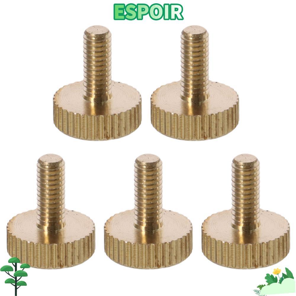 IESPOIRHA 5 đầu phẳng, Vít ngón tay cái có khía bằng đồng M4x 6-14mm, Vít nâng tay điện tử