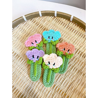 Kẹp tóc len handmade
