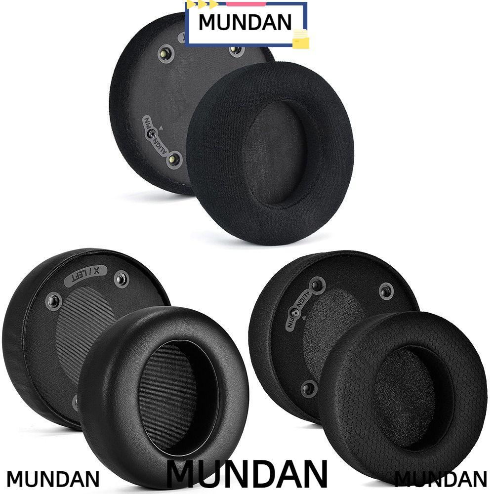 MUNDAN 2 Miếng Đệm Tai, Phụ Kiện Da Protein Đệm Tai Thay Thế, Phụ Kiện Sửa Chữa Bọt Xốp Miếng Đệm Ta