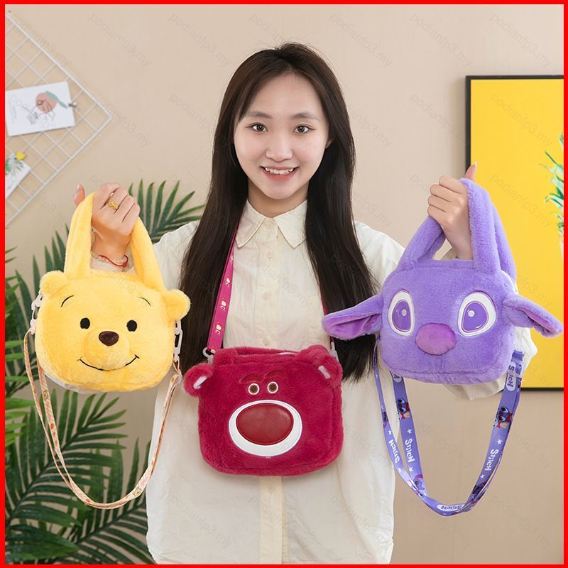 PDF3 Dễ Thương Hello Kitty My Melody Kuromi Stitch Lotso Doremon Sang Trọng Túi Đeo Vai Quà Tặng Cho