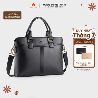 Cặp công sở yuumy (thời trang nam đi làm cỡ lớn - cặp da caym03)