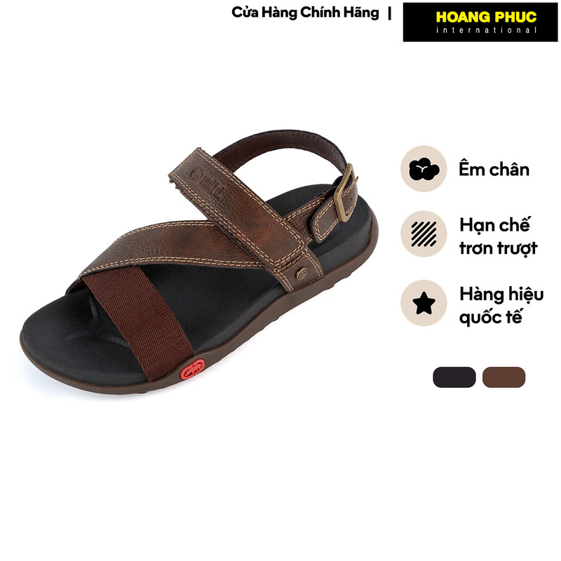 Giày Sandal Nam ECKO UNLTD. Quai Da Nhân Tạo Phối Vải Đế Cao Su Nhẹ Êm Chống Trượt IF25-23597