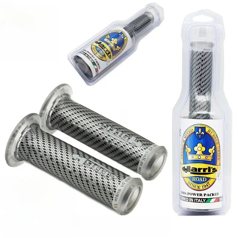 2 Chiếc Tay Cầm Cao Su Trong Suốt Bằng Sợi Carbon CNC Đa Năng, Phụ Kiện Sửa Đổi Xe Máy Cho EX5 RXZ F