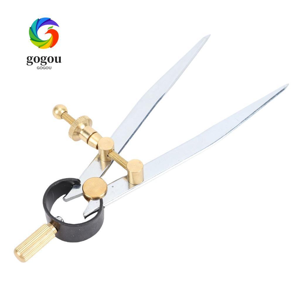 GOGOU Spring Divider Caliper, Đồng thau Fulcrum Flat Leg Shape Wing Divider Caliper, Thiết kế có thể