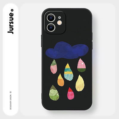 JURSUE Ốp lưng dễ thương đẹp độc lạ ngộ nghĩnh nam chống sốc chống bẩn mềm cho iPhone 17 Air 16 15 14 13 12 11 PRO MAX SE 2020 X XR XS ip 8 7 Plus MZ506970Q