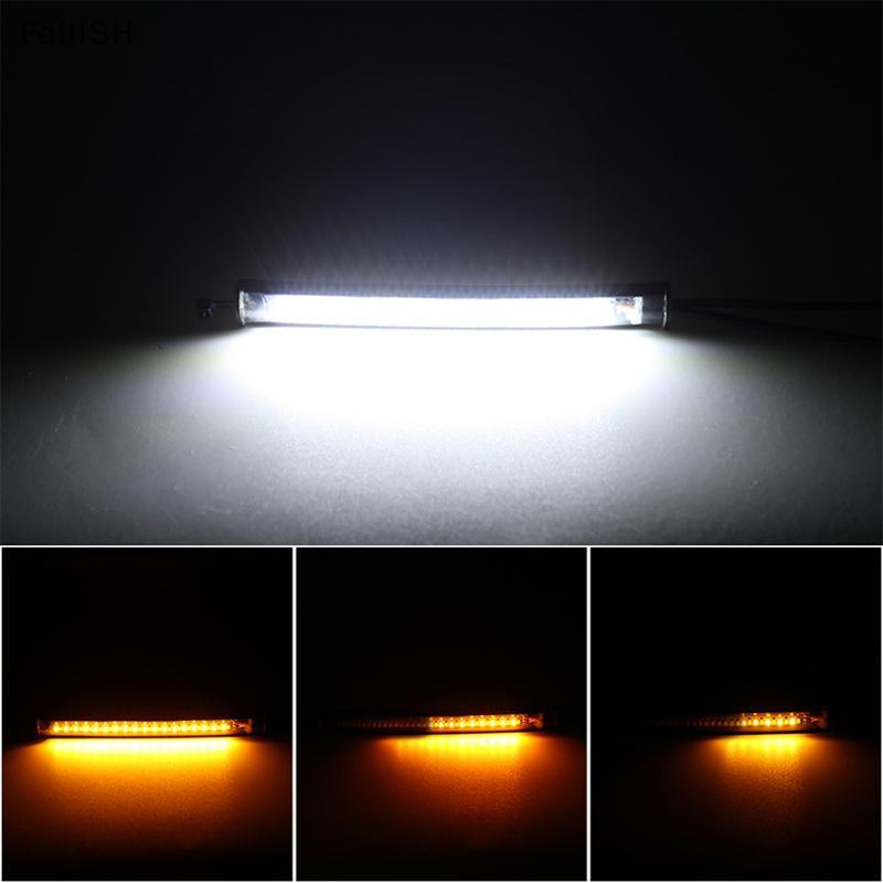 [Felli] Đèn LED báo rẽ xe máy & DRL Moto Flasher Ring Fork Strip Lamp 436br
