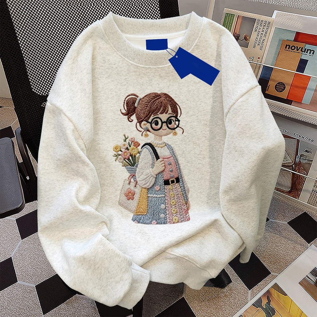 áo sweater mùa đông nữ hàn quốc y2k style áo nỉ xinh