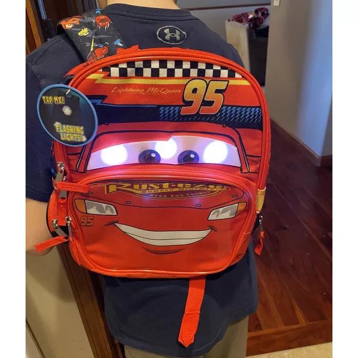 Ba lô có sẵn trong nước Disney Racing Story Lightning McQueen led Lighting Ba lô trẻ em
