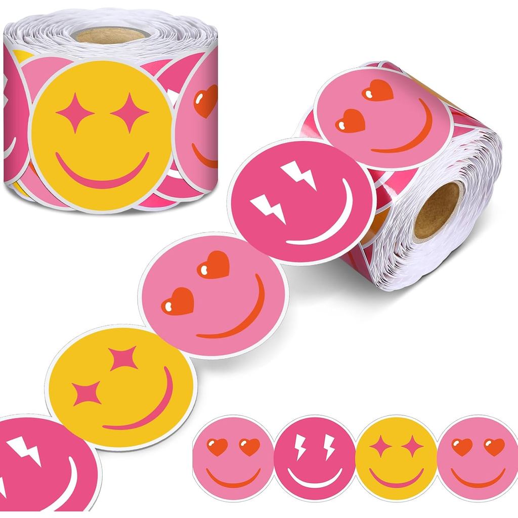 Zonon 65 Feet Happy Face Bulletin Board Border Nhiều màu sắc Smile Bullet Board Trim Border để trang