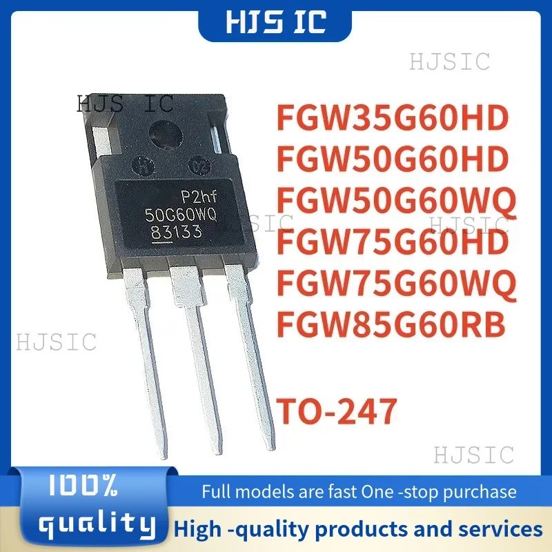 5 CÁI FGW 35G60HD 50G60HD 50G60WQ 75G60HD 75G60WQ 85G60RB TO-247 Bán buôn ống dẫn hiệu quả trường