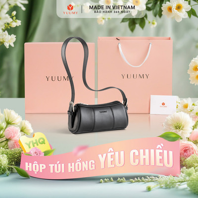 Bộ hộp quà YUUMY (Túi đeo vai nữ YUUMY YN308 + Hộp quà YHQ2 + Túi giấy YTG2 + Túi rút BVR3838 + Thiệp cảm ơn YBT1)