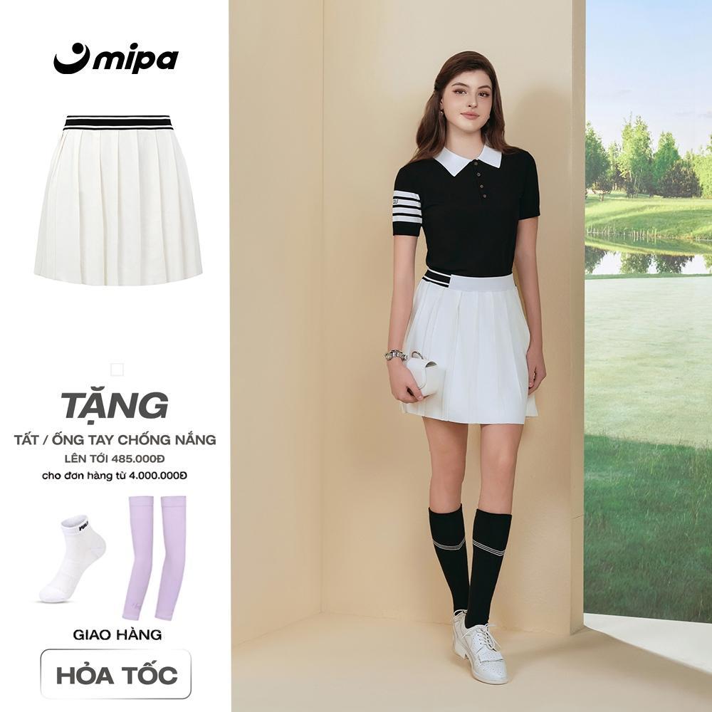 Chân váy xếp ly nữ MIPA thời trang Golf Pickleball Tennis thấm mồ hôi chống tia UV co giãn 4 chiều F