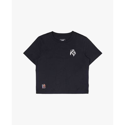 LEE - Áo croptop nữ cổ tròn tay ngắn 101+_LWT013016211000-K11000