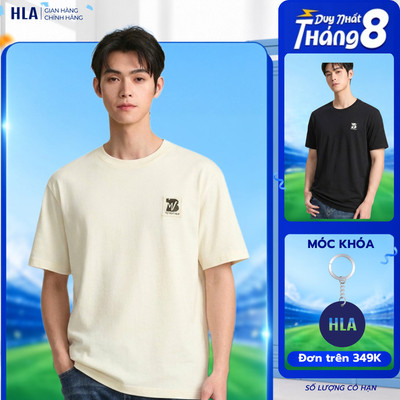 [Hỏa Tốc 4H] Áo Thun Nam HLA Cổ Tròn Basic - Chất Liệu Cotton Pha Nylon Cao Cấp, Thấm Hút Mồ Hôi