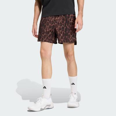 adidas Gym & Training Quần Short D4T PrimeLift Aop Nam nâu KF0954