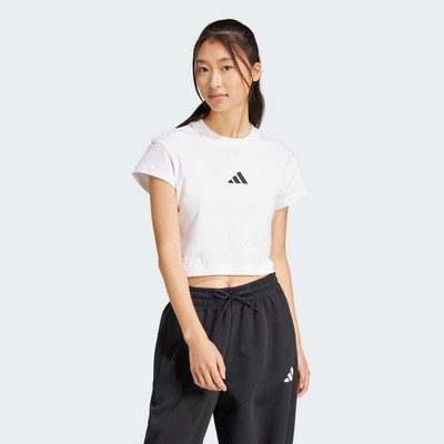 adidas Phong cách sống Áo Baby Tee Logo Nhỏ Future Icons Nữ trắng JE4001