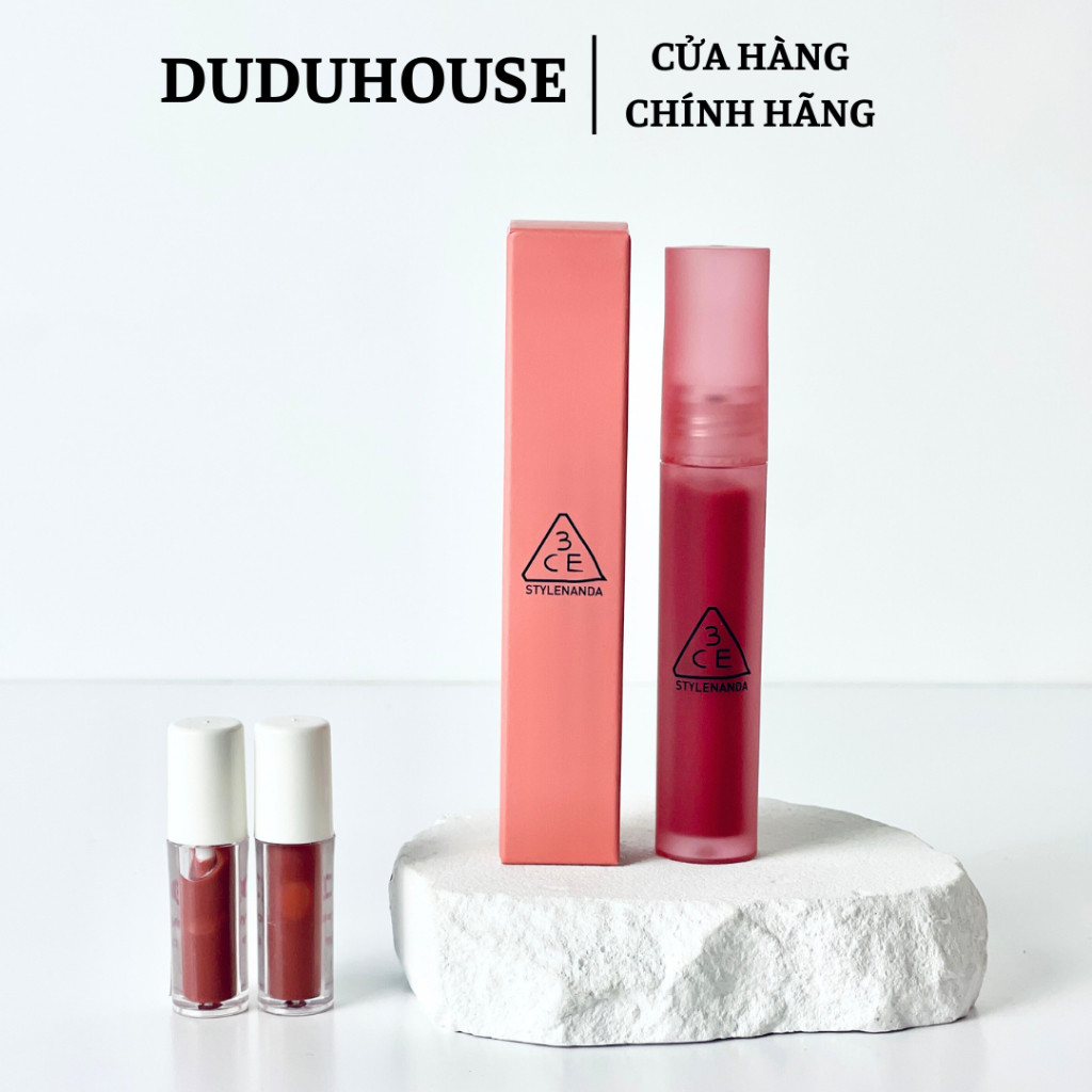 Son Kem Lì 3CE Blur Water Tint Mềm Mịn Lâu Trôi Sepia, Laydown, Bake beige 4.6g Duduhouse
