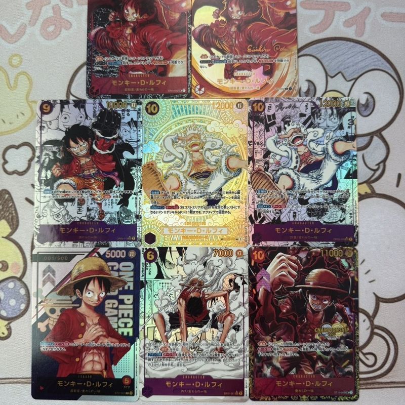 Thẻ Bộ sưu tập một mảnh OPCG One Piece Luffy Series DIY Thẻ tự làm ui