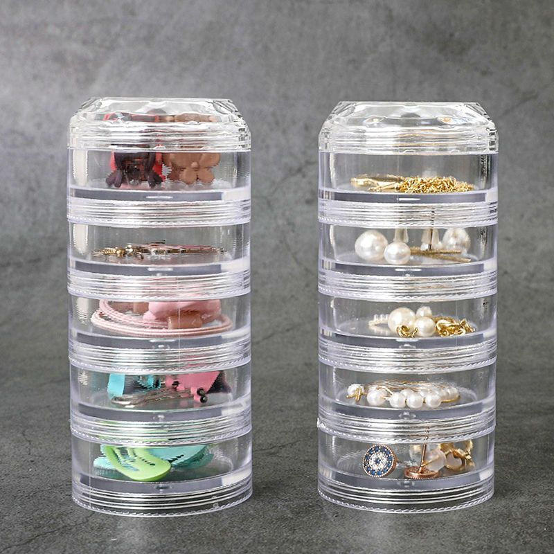 Multi-layer Japanese jewelry box, portable earring organizer, new diamond storage box, imported ring