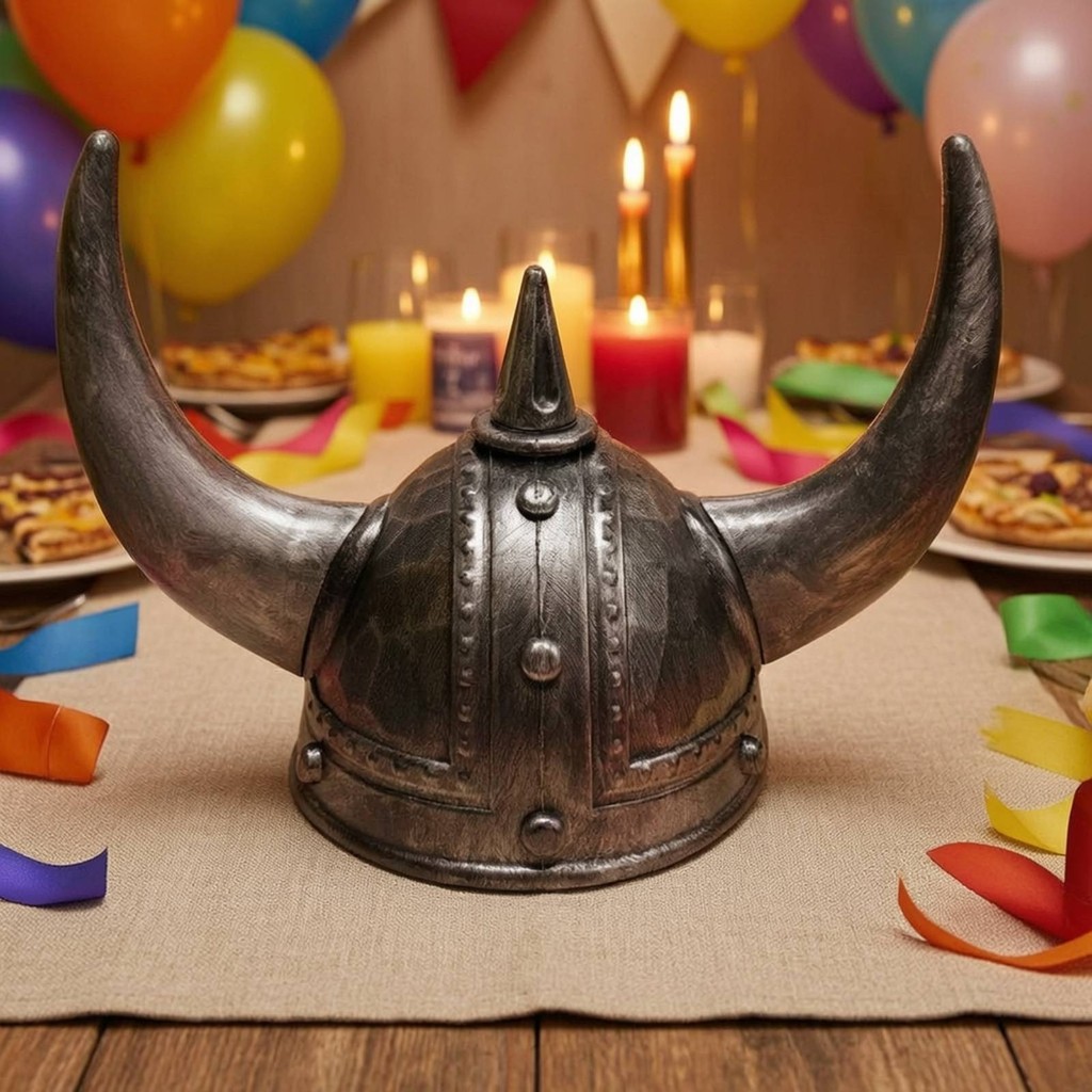 Mũ bảo hiểm Viking có sừng Mũ bảo hiểm thực tế có sừng Mũ có sừng Mũ có thể đeo chắc chắn cho Hallow