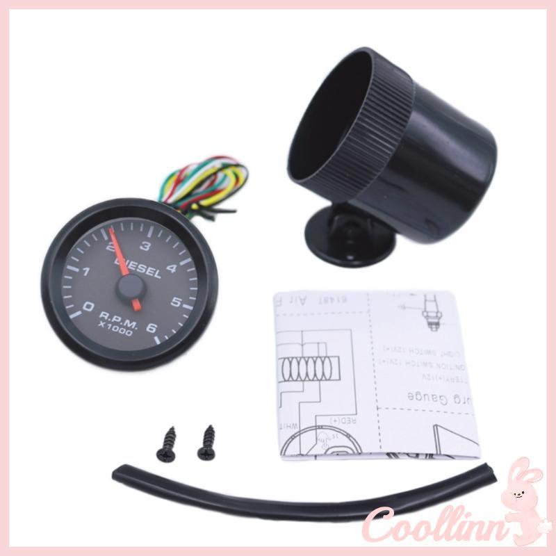 COO 52Mm Tachometer 6000RPM Cho Xe Diesel Thiết Kế Chống Sốc Tachometer