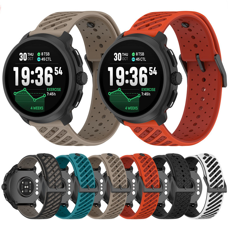 Dây đeo silicon dây cao su 22mm cho Suunto Watch Race S / Race 2 / Run / Ocean / 9 Peak / Redmi Watc