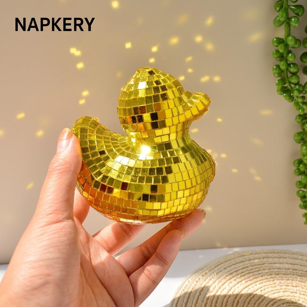 NAPKERY Disco Ball Duck, Gương Kính Để Bàn Disco Gương Trang Trí Vịt, Sáng Tạo Trang Trí Disco Trang