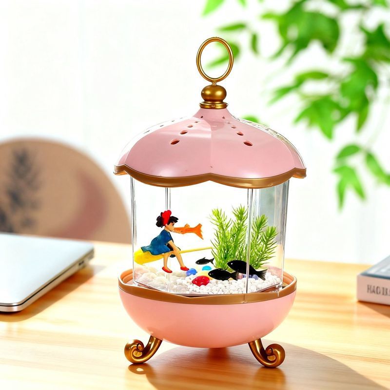Betta Cá Acrylic Dạ Quang Bể Cá Nhỏ Cá Vàng Bể Bể Bể Bể Bể Tank Tank Tank Tank Tank Tank Tank Tank T