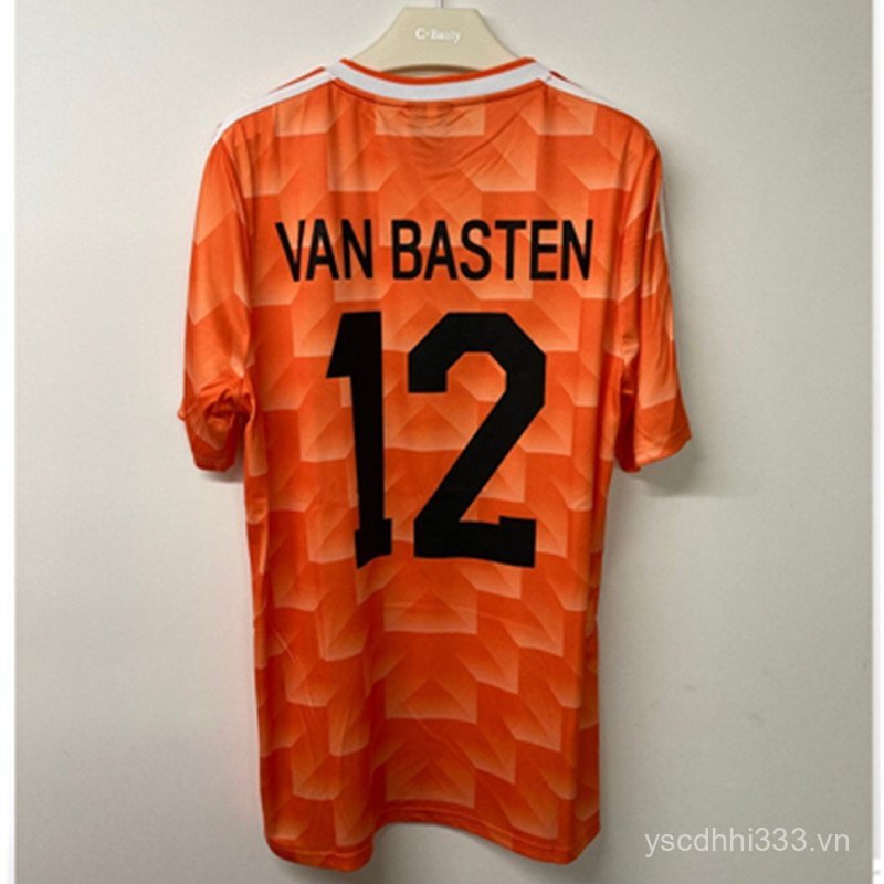 Áo bóng đá cổ điển Hà Lan 1988 Gullit Vampusten, GJ70 nam cổ điển