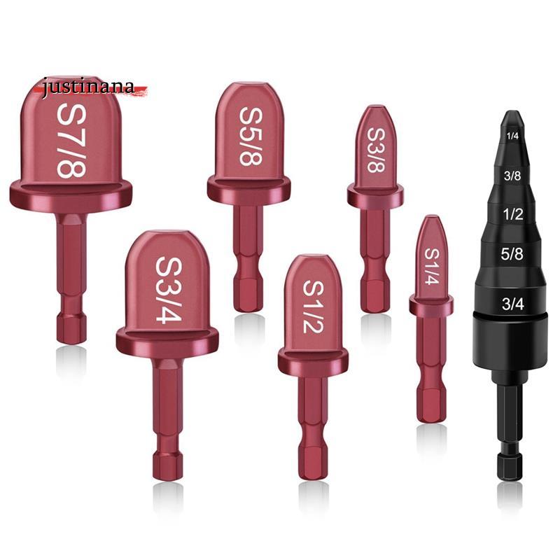 Bộ mũi khoan công cụ hoán đổi 7 chiếc, công cụ mở rộng ống, 1 / 4in, 3 / 8in, 1 / 2in, 5 / 8in, 3 / 