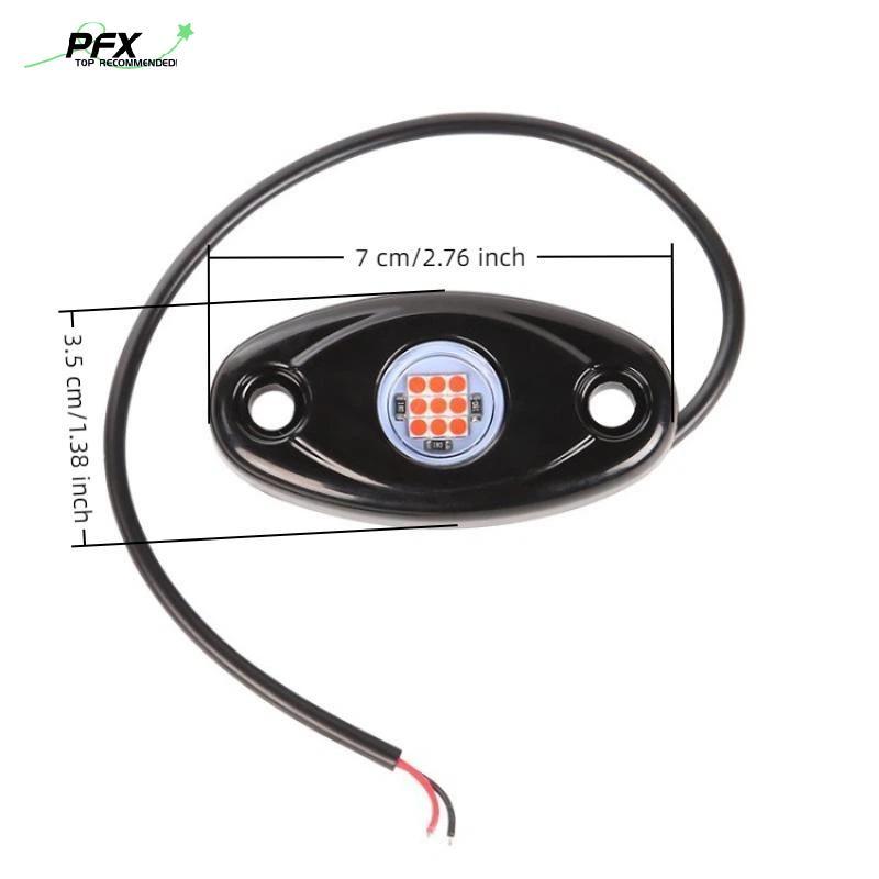 PFX Music Sync RGB Car LED Rock Lights IP67 Đèn khí quyển dưới cơ thể chống nước cho xe bán tải ngoạ