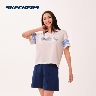 Áo Thun Tay Ngắn Nữ Skechers Skechers Authentic Iconic Short Sleeve Tee - SL226W178-00QF